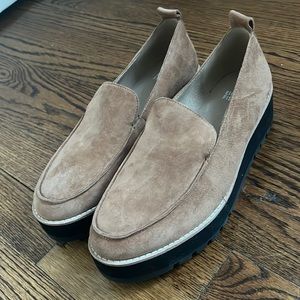 Eileen Fisher platform loafers tan size 8 1/2